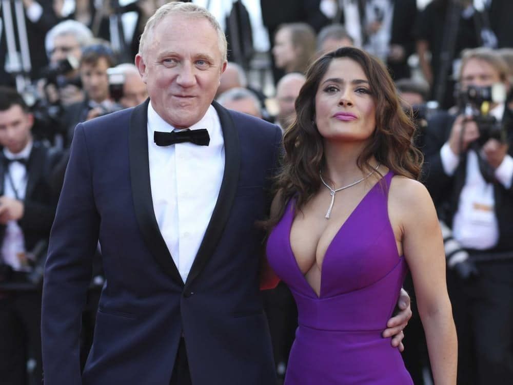 biracial couples- salma hayek