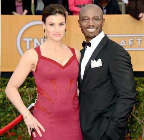 biracial couples- idina menzel