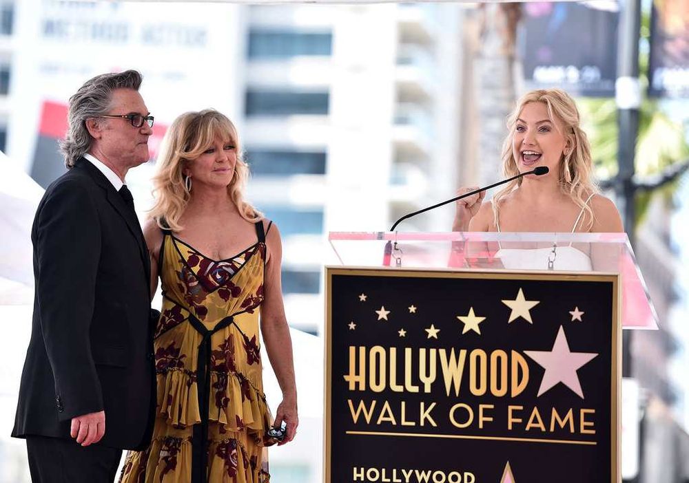 Goldie Hawn And Kurt Russell Honored With Double Star Ceremony On The Hollywood Walk Of Fame