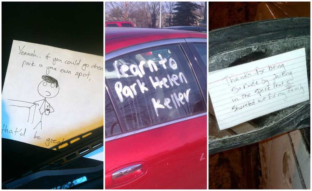 Some Of These Windshield Notes Are Passive-Aggressive, Others Are Just Aggressive