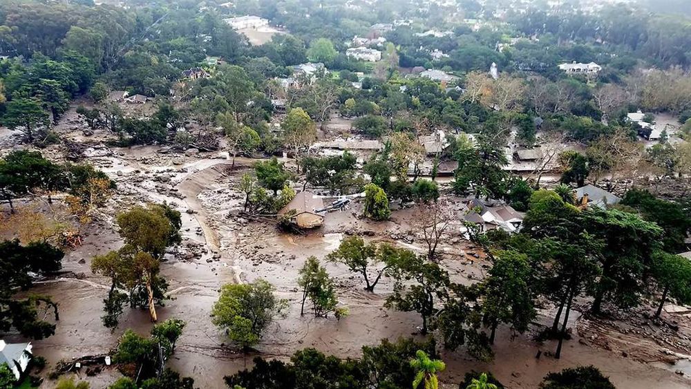 The Mudslides in California - January 2018