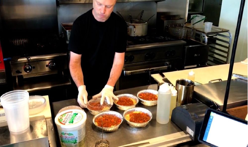 Free Meals Being Prepared at the La Riv